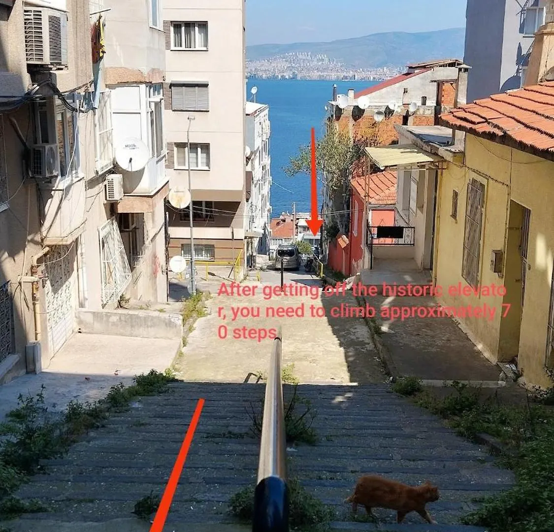 2Min To Historic Elevator Detached House Villa İzmir